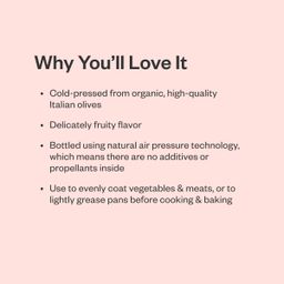 Organic Extra Virgin Olive Oil Spray