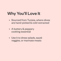 Organic Extra Virgin Olive Oil, Tunisian