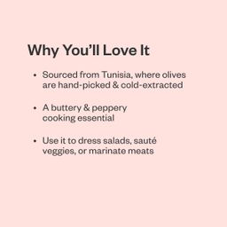 Organic Extra Virgin Olive Oil, Tunisian