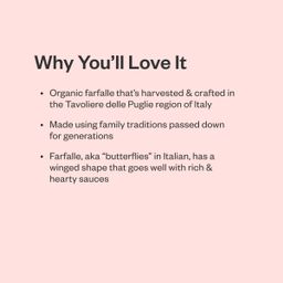 Organic Farfalle