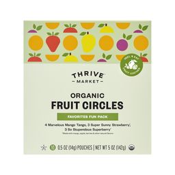 Organic Fruit Circles, Favorites Fun Pack