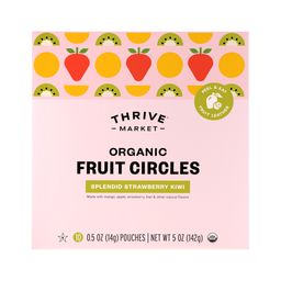 Organic Fruit Circles, Splendid Strawberry Kiwi