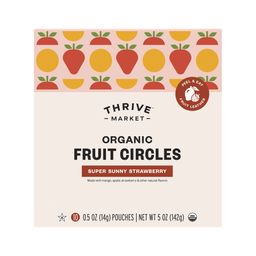 Organic Fruit Circles, Super Sunny Strawberry