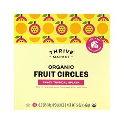 Organic Fruit Circles, Tangy Tropical Splash