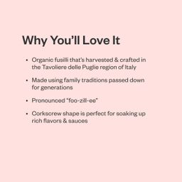 Organic Fusilli