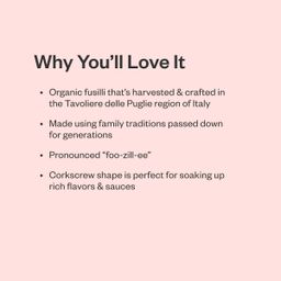 Organic Fusilli