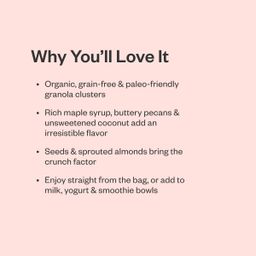 Organic Grain-Free Granola, Maple Pecan