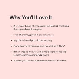 Organic Grain-Free Legume Rice, Italian Herb