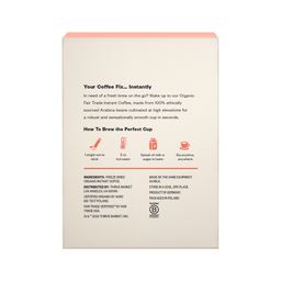 Organic Instant Coffee, Single Serve