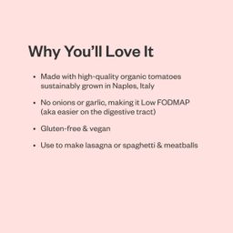 Organic Low FODMAP Marinara Sauce
