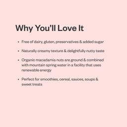 Organic Macadamia Beverage, Unsweetened Original