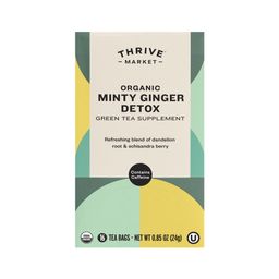 Organic Minty Ginger Detox Green Tea Supplement
