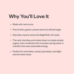 Organic Oat Beverage, Chocolate