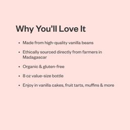 Organic Pure Vanilla Extract, Value Size