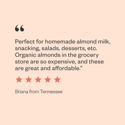 Organic Raw Almonds