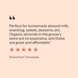 Organic Raw Almonds