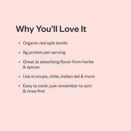Organic Red Lentils