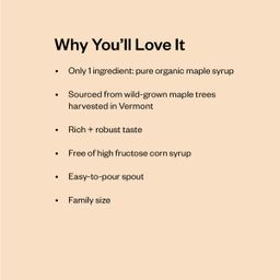 Organic Robust Maple Syrup, Grade A, Value Size