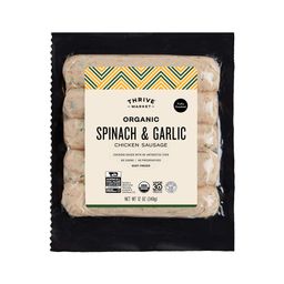 Organic Spinach & Garlic Chicken Sausage