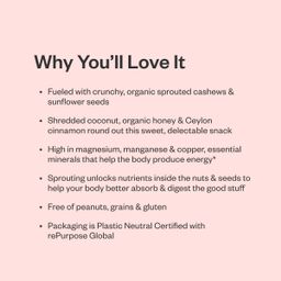 Organic Sprouted Nut Trail Mix, Honey Cinnamon