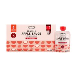 Organic Strawberry Apple Sauce with Probiotics