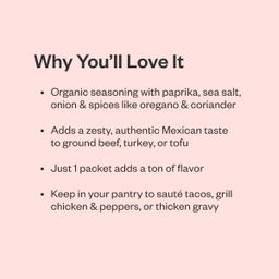 Organic Taco Night Spice Blend, 6 pack