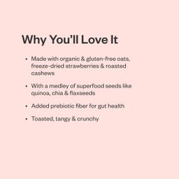 Organic Whole-Grain Granola, Strawberry Cashew Crunch