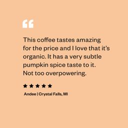 Pumpkin Spice Coffee, Regeneratively Grown Organic, Ground