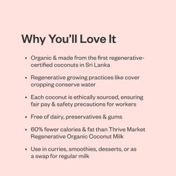 Regeneratively Grown Organic Coconut Milk, Light