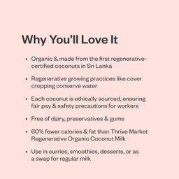 Regeneratively Grown Organic Coconut Milk, Light