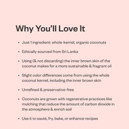 Regeneratively Grown Organic Coconut Oil