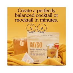 Non-Alcoholic Cocktail Sachets Mixer, Skinny Cardamom Paloma