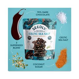 Celtic Sea Salt, Organic Dark Chocolate Bark