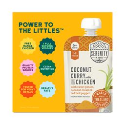 Baby Food Pouches, Coconut Curry with Free Range Chicken