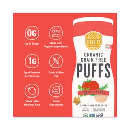 Organic Grain Free Puffs, Tomato & Herbs