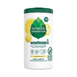 Multi Surface Cleaning Wipes, Lemon Zest
