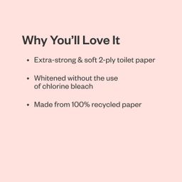 Toilet Paper Bath Tissue, 100% Recycled Paper