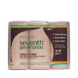 Unbleached Paper Towels, 100% Recycled Paper