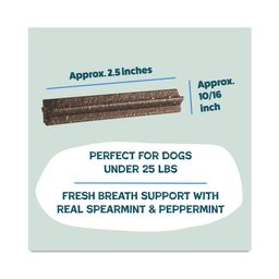 Mini Dental Sticks Dog Treats, Mighty Mint