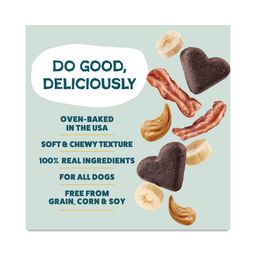 Soft-Baked Biscuit Dog Treats, Bananas for Bacon, Value Size
