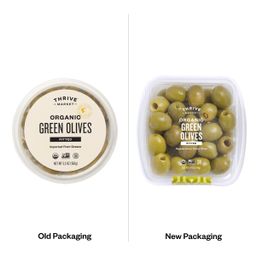 Organic Green Olives, Pitted