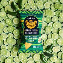 Grain Free Tortilla Chips, Jalapeño Lime