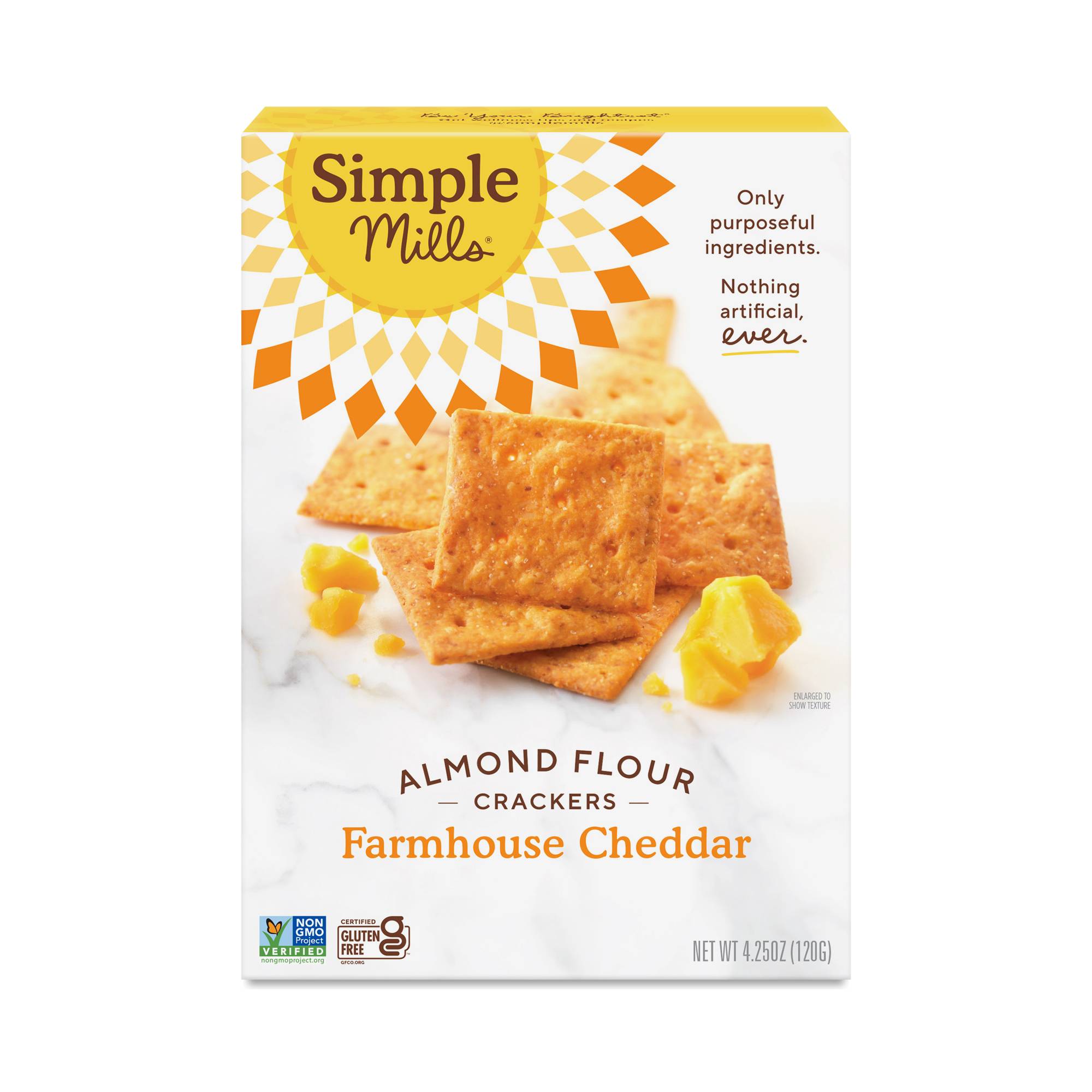 Almond Flour Crackers, Farmhouse Cheddar