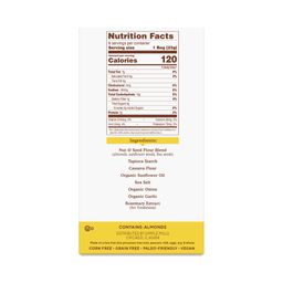 Almond Flour Crackers, Fine Ground Sea Salt, Snack Packs