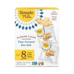 Almond Flour Crackers, Fine Ground Sea Salt, Snack Packs