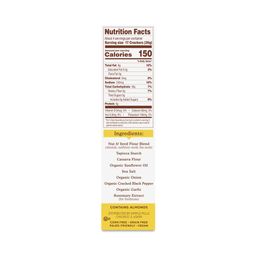 Cracked Black Pepper Almond Flour Crackers