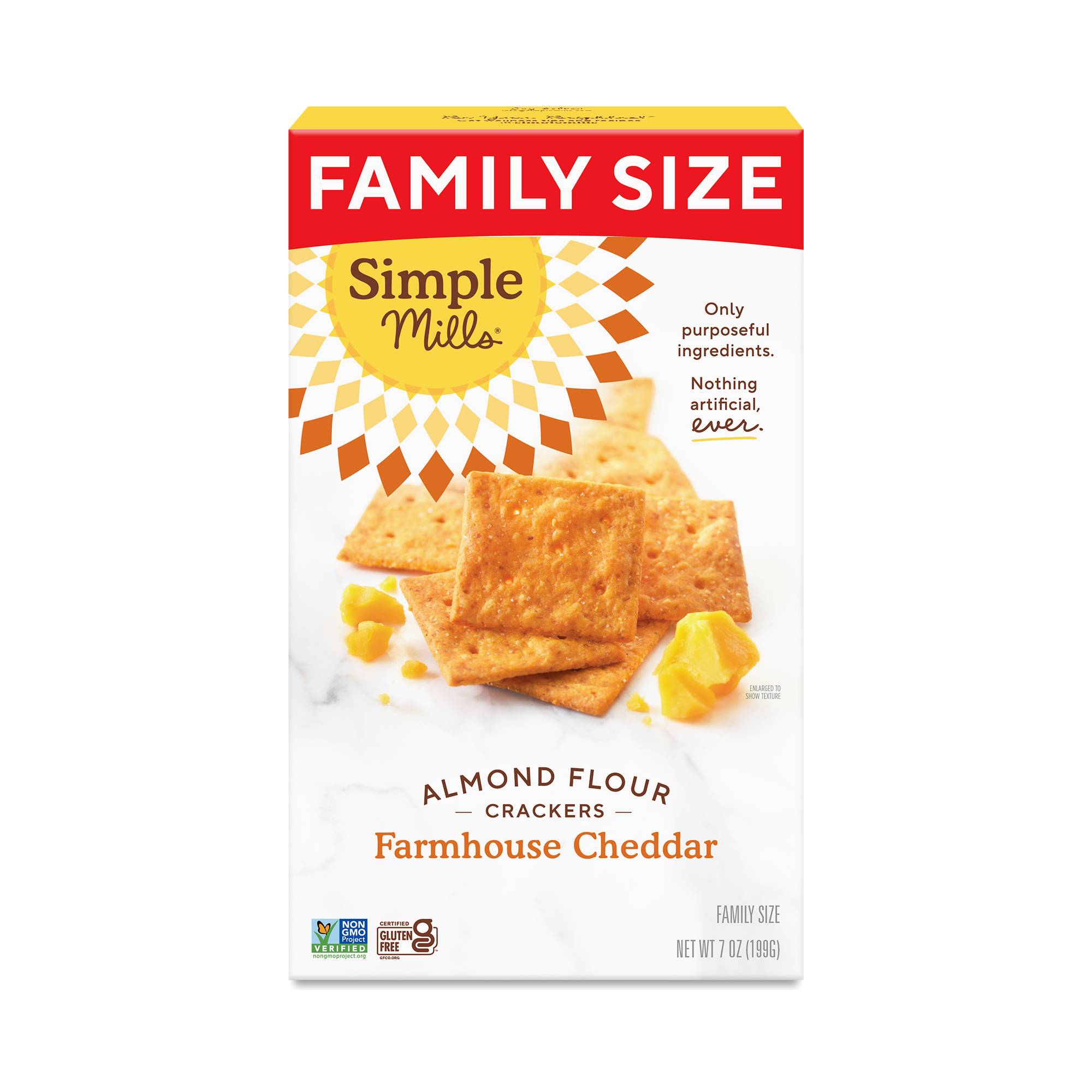 Farmhouse Cheddar Almond Flour Crackers, Family Size