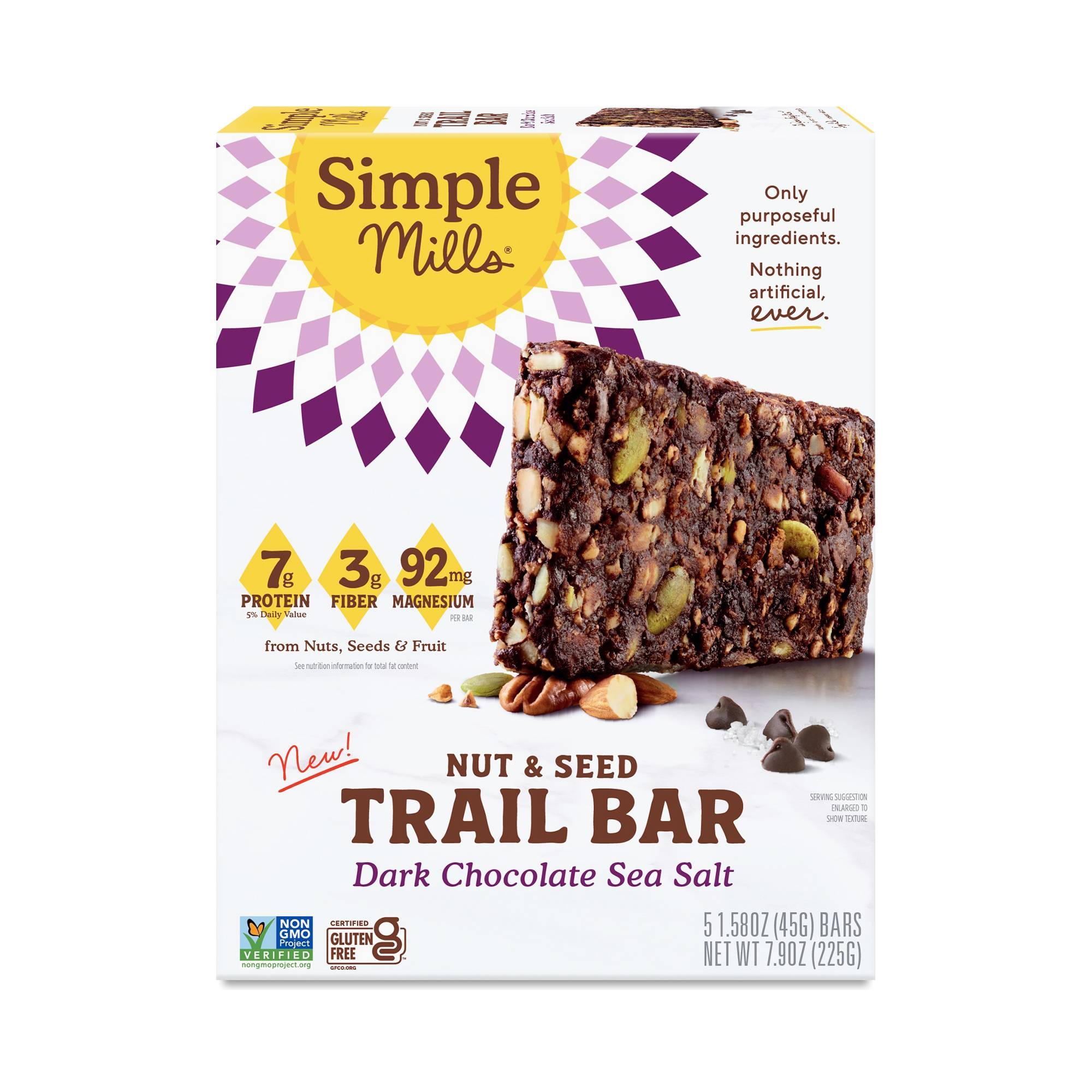 Nut & Seed Trail Bar, Dark Chocolate Sea Salt