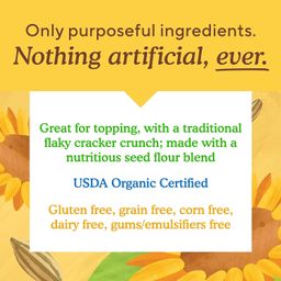 Organic Seed Flour Crackers, Everything