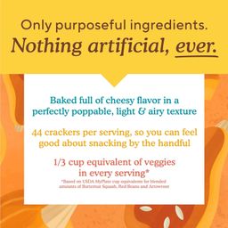 Pop Mmms Baked Snack Crackers, Cheddar
